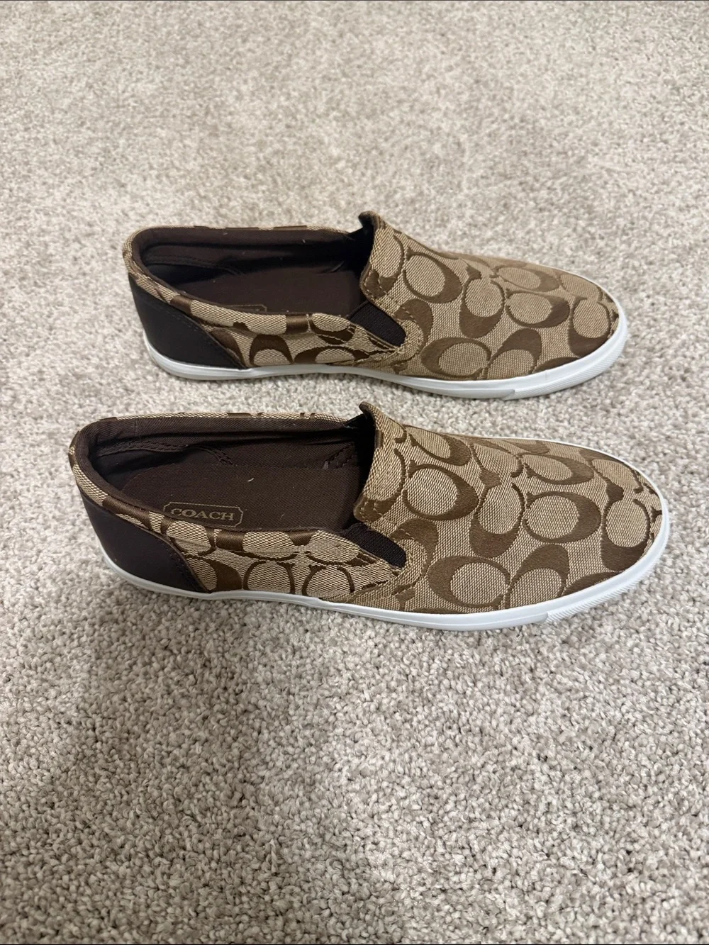 Coach Slip-On Sneakers in Signature Khaki Brown